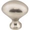 Elements 1-1/8" Overall Length Satin Nickel Oval Merryville Cabinet Knob 897SN - alternate 4